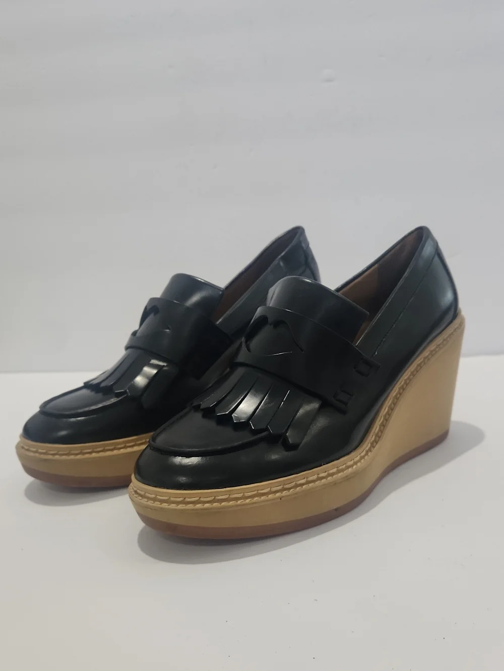 See By Chloe Brekka Wedge Penny Loafer (SZ 9.5)